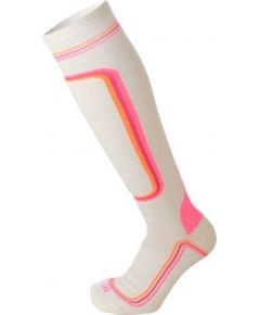 Mico Woman SuperThermo Ski Sock Heavy / Balta / Rozā / 35-37