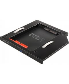 AXAGON RSS-CD09 2.5" SSD/HDD caddy into DVD slot, 9.5 mm, LED, ALU