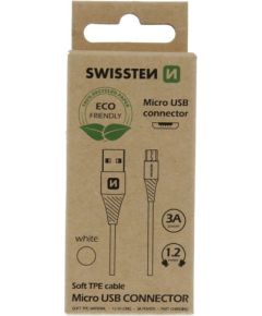 Swissten Eco Friendly Fast Charge 3A Micro USB Кабель Для Зарядки и Переноса Данных 1.2m