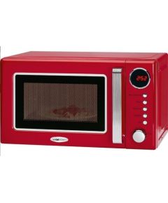 Retro Microwave With Grill Clatronic MWG790R red