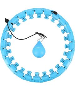 Vingrošanas aplis HHW01 BLUE HULA HOOP WITH WEIGHT HMS