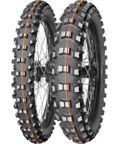 90/100-16 Mitas TERRA FORCE-MX SM 51M TT CROSS MID SOFT Rear SOFT TO MEDIUM red & yellow NHS