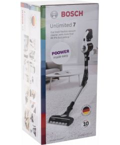 Bezvadu rokas putekļu sūcējs Bosch Unlimited 7 BBS711W, 18V, 3.0Ah, Balts