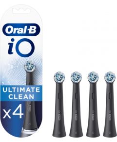 Oral-B Replaceable Toothbrush Heads iO Ultimate Clean For adults, Number of brush heads included 4, Black