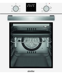 Simfer Oven 4207BERBB 47 L, White, Easy to clean, Pop-up knobs, Width 45 cm, Built in