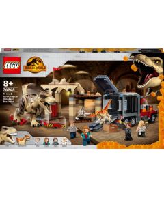 LEGO 76948 Jurassic World Tiranozaura un atrociraptora izlaušanās