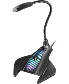 Mars Gaming MMIC USB Mikrofons ar RGB priekš / Win / Mac / PS4 / PS5 / Melns