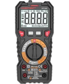 Digital Multimeter with Flashlight Habotest HT118C, True RMS, NCV, battery testing