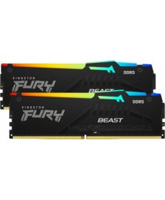 Kingston Fury Beast RGB 32GB DDR5, 5200 MHz, CL36, Non ECC DIMM, (16GB x2)