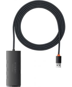 Baseus HUB Lite Series 4-in-1 adapter USB-A to 4xUSB-A 3.0 5Gb/s 2m Black