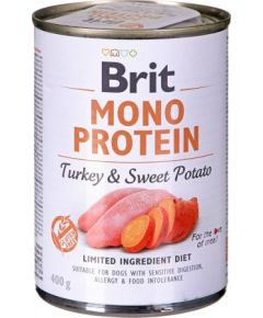 BRIT MONO PROTEIN Wet dog food Turkey with sweet potato 400 g