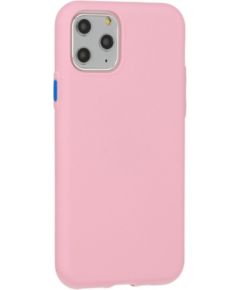 Fusion Solid Case Silikona Aizsargapvalks Priekš Apple iPhone 12 Pro Max Rozā