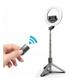 Mocco 4in1 Selfie Stick with 3-Tone LED Lamp / Tripod Stand / Bluetooth Remote Control