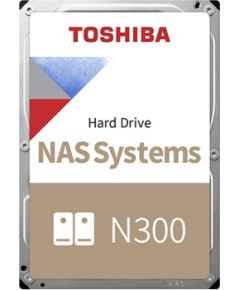 Toshiba HDD NAS N300 3.5" 16TB / 7.2k / SATA / 512MB / Reliability: 24x7, 180TB per year, 1.2M hours / 3Y Warranty (BULK HDEXX10ZNA51F) Toshiba