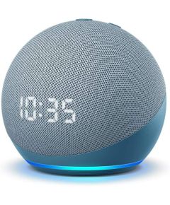 Amazon Echo Dot 4 Clock, twilight blue