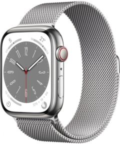 Apple Watch Series 8 OLED 45 mm 4G Silver GPS (satellite)