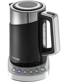 Concept RK3171 electric kettle 1.7 L 2200 W Black, Metallic