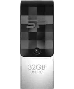 Silicon Power Mobile C31 USB flash drive 32 GB USB Type-A / USB Type-C 3.2 Gen 1 (3.1 Gen 1) Black, Silver