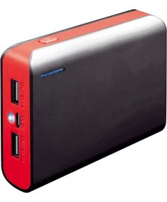 Platinet power bank 6000mAh + фонарик, красный (PMPB6BR)