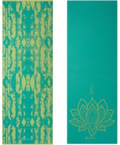 Double-sided Vingrošanas paklājiņš GAIAM Turquoise Lotus 6 MM 62344