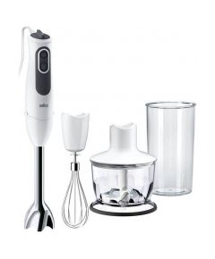 Braun Hand Blender MQ 3135 MultiQuick 3 Vario Hand Blender, 750 W, Number of speeds 11, Turbo mode, Chopper, White