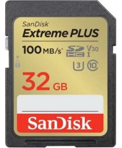 SANDISK Extreme Plus 32GB SDHC 100mb/s V30