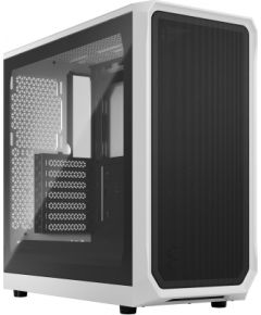 Fractal Design Focus 2 White TG Clear Tint, Midi Tower, Power supply included No