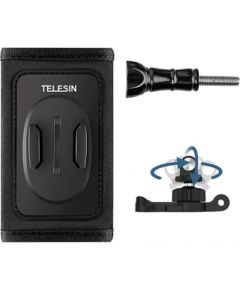 Telesin backpack strap mount kit with 360° J-hook mount for sports cameras (GP-BPM-005)