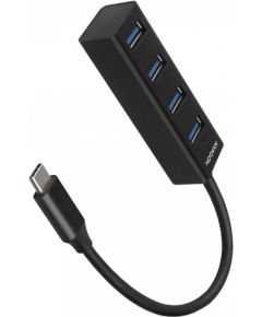 AXAGON HUE-M1C 4x USB3.2 Gen 1 MINI hub, metal, 20cm USB-C cable