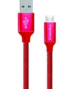 ColorWay USB Charging cable Red, 1 m