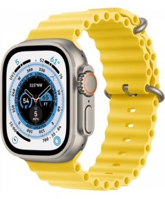 Apple Watch Ultra GPS + Cellular 49mm Titanium Case with Yellow Ocean Band