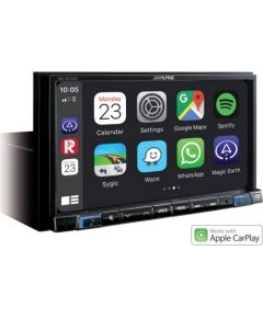 ALPINE 7” Touch Screen Navigation with TomTom maps, compatible with Apple CarPlay and Android Auto INE-W720D