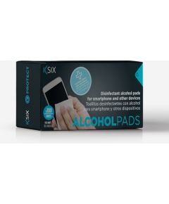 Disinfectant Pads For Smartphones With Alcohol Pack 100 unit By Ksix White