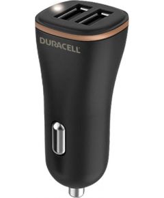 Car Charger 2xUSB 27W Duracell (Black)