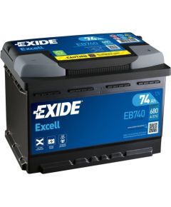 Exide Excell EB740 12V 74Ah 680A 278x175x190 EB740