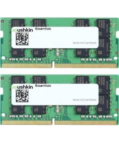 Mushkin DDR4 - 16 GB - 3200 - CL - 22 - Dual Kit, RAM (MES4S320NF8GX2, Essentials)