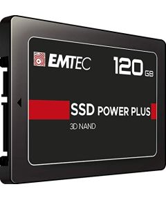 Emtec X150 SSD Power Plus 120 GB Solid State Drive (black, SATA 6 GB / s, 2.5 inches)