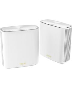 Asus AX5400 Dual-Band Mesh WiFi 6 System ZenWiFi XD6S (2-Pack) 802.11ax, 574+4804 Mbit/s, 10/100/1000 Mbit/s, Ethernet LAN (RJ-45) ports 4, MU-MiMO Yes, No mobile broadband, Antenna type Internal, White