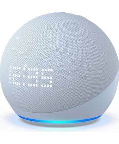 Amazon Echo Dot 5 Clock, cloud blue