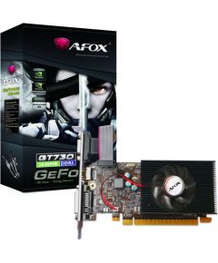 AFOX Geforce GT730 1GB DDR3 64Bit DVI HDMI VGA LP Fan 	AF730-1024D3L7-V1