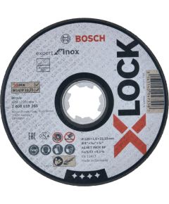 Bosch cutting disc X-LOCK Expert for Inox 125mm straight (125 x 1.6 x 22.23mm)