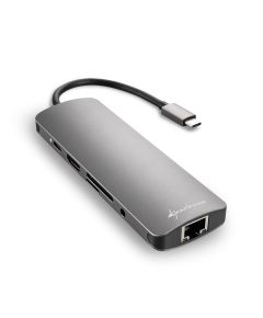 Sharkoon USB 3.0 Type C Combo Adapter - dark grey