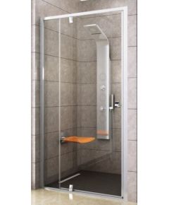 Ravak dušas durvis PDOP2, 1000 mm, h=1900, balts/caurspīdīgs stikls