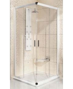Ravak dušas stūris BLRV2, 800x800 mm, h=1900, spīdīgs/caurspīdīgs stikls