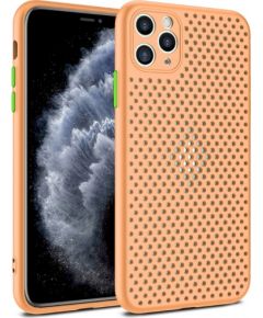 Fusion Breathe Case Silikona Aizsargapvalks Priekš Apple iPhone 12 Mini Oranžs