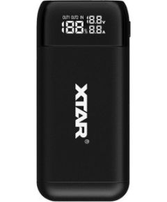 XTAR PB2S black battery charger / power bank to Li-ion 18650 / 20700 / 21700