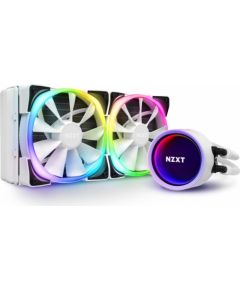 NZXT water cooling Kraken X53 White RGB 240mm Illuminated fans and pump