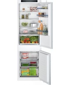 Bosch Refrigerator KIN86VSE0 Series 4 Energy efficiency class E, Built-in, Combi, Height 177.5 cm, No Frost system, Fridge net capacity 184 L, Freezer net capacity 76 L, 35 dB, White, Made in Germany