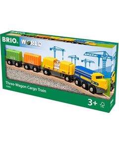 BRIO freight train with three wagons 63398200