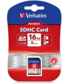 Verbatim Premium SDHC 16 GB Class 10  (43962)